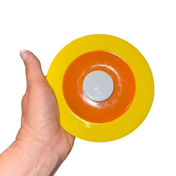 Jonathan Adler MCM Happy Chic Canister Orange Retro Design Decor Collectible - Picture 5 of 9